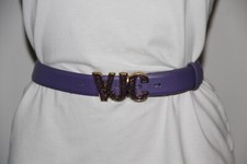 jolie ceinture cuir violet