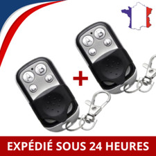 x2 Télécommande Universelle 433 MHz pour Portail Porte de Garage Copieuse Signal