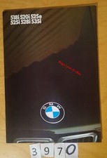 BMW SERIE 5 E28 518i 520i 525e 525i 528i 535i Prospectus Fr 34 pages 1/1986