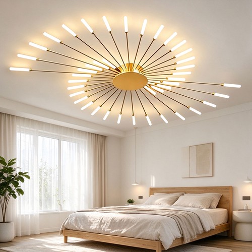 Led lustre feux artifice - led,