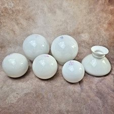 1 globe en verre opaline