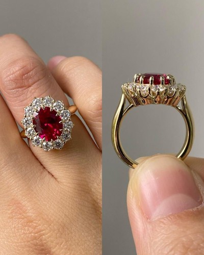 Oval natural ruby - ct,