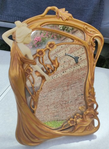 Miroir art nouveau résine - nouveau,