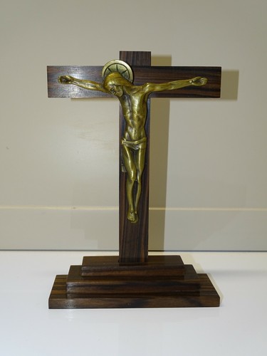 Christ bronze auréolé - -christ,