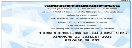 The weeknd dimanche 12 - the,