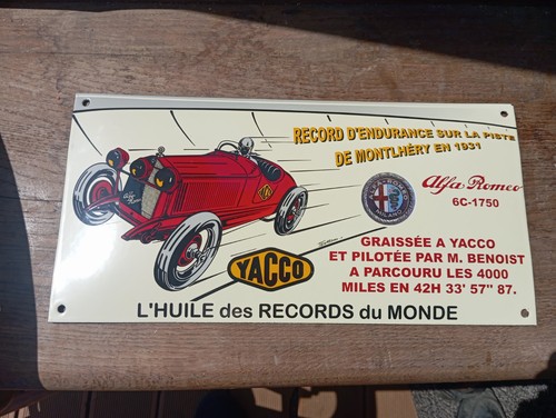 Plaque emaillee bombee - emaillee,