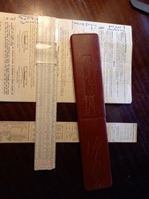 Ancienne règle calcul - à,