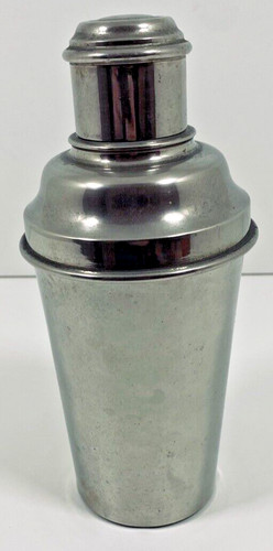 Ancien shaker métal argenté - shaker,