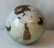 Porte perruque en verre à