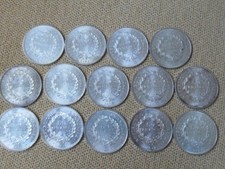 France , lot de 14 belles pièces de 50 FRANCS HERCULE  , argent