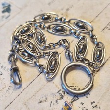 Chaine montre xixe argent - de,