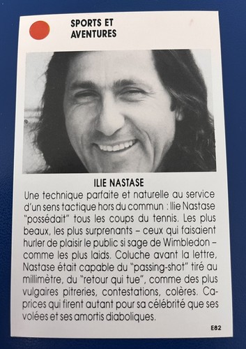 Tennis star ilie nastase - tennis,