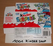KINDER 3PACK TRIPACK EN SCHLUMPF SCHTROUMPF SMURF CITY - 2018 BE BENELUX