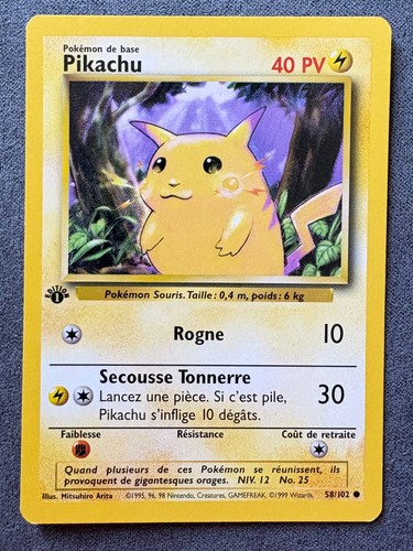 Carte pokemon pikachu 102 - pokemon,
