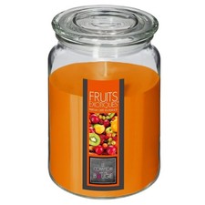 Bougie Parfumée en Verre "Couvercle" 510g Fruits Exotiques