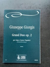 PARTITION -  GIUSEPPE GIORGIS - Grand duo op 2 pour harpe et cor ou basson