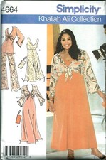 4664 PATRON SIMPLICITY CREATION ROBE PANTALON BLOUSE BOLERO POCHETTE 46 A 52