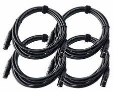 4x Cable XLR 5m Microphone