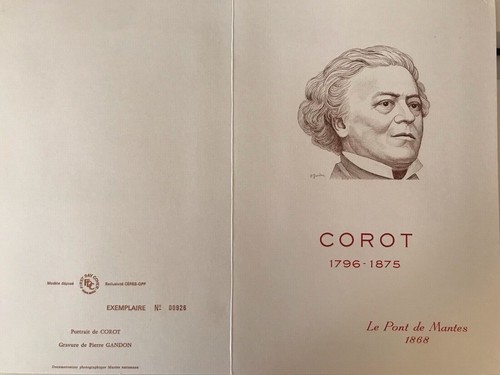 Corot encart philatelique luxe - encart,