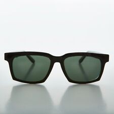 Lunettes De Soleil Vintage Pour Hommes En Écaille Noire Épaisses - Vic