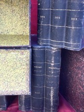 Suite De 5 Boites à Archives De Notaire Faux Livres Fin XIX°