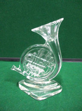 Statuette en cristal " Cor d'harmonie " / Musique