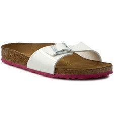BIRKENSTOCK MADRID CHAUSSONS EN BIRKOFLOR BLANC