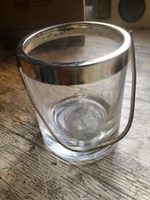 petit seau à glaçons, verre et métal