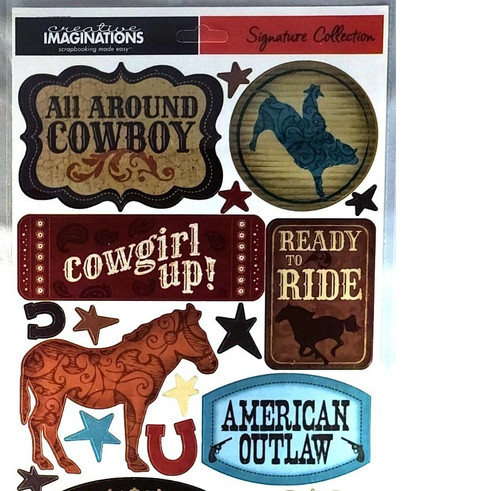 Creative imaginations western - imaginations,