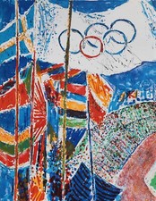 Guy BARDONE : Jeux Olympiques, 6 LITHOGRAPHIES originales, 1962, 4800ex