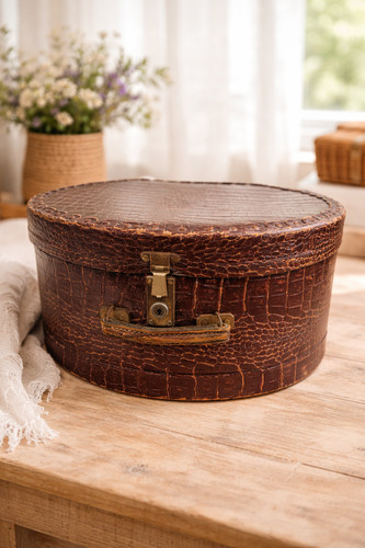 Boîte chapeau vintage - chapeau,