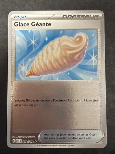 Carte pokémon glace géante - pokémon,