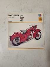 Carte Fiche Moto Édition Atlas Monet-goyon 125cm³