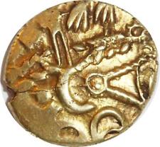 DC0798 Rare R3 Gauloise Suessions Statère Oeil Classe III -100 Or Gold AU