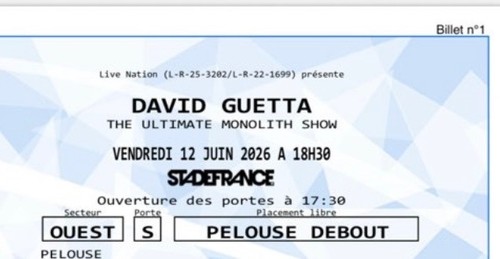 Place concert david guetta - david,