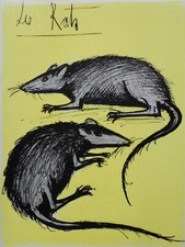 Bernard BUFFET :  Les rats