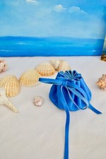 Bourse médiévale en cuir bleu produit neuf de qualité supérieure