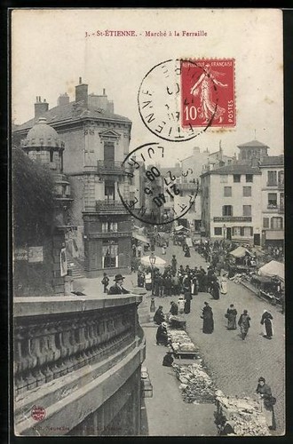 Cpa étienne marché à - st-Étienne,,