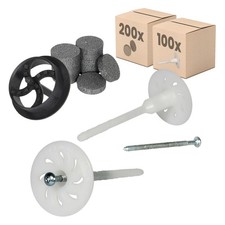 Protektor Cheville à vis pour isolants avec vis en acier 50mm