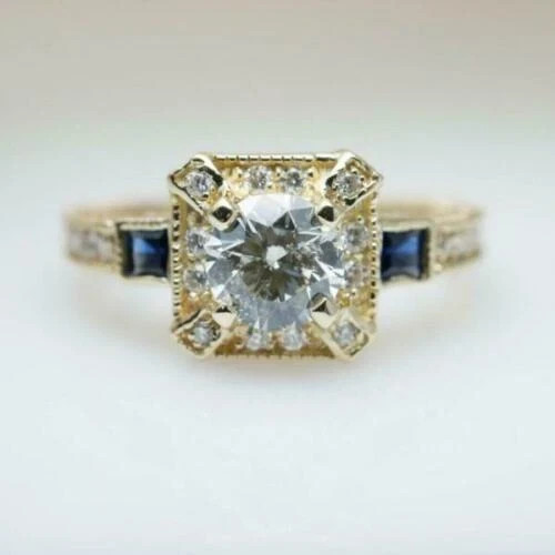 Bague fiançailles saphir - bague, de