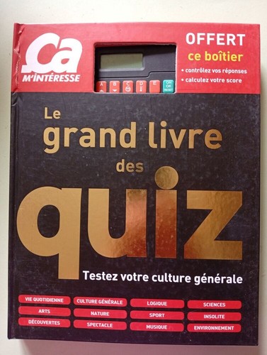 Grand livre des quiz - livre,