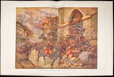 Guerre 14-18 : Bataille d'Albert.Aquarelle de Galien-Laloue. Somme.