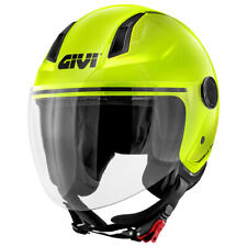 Casque Demi Jet GIVI 11.7 Solid Jaune Lime