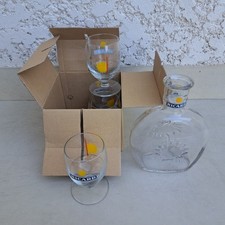 4 verres Ricard ballon 17cl, "45° sous le soleil" NEUFS en carton.