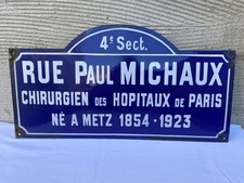 ANCIENNE PLAQUE EMAILLEE DE