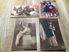 LOT DE 4 CARTES POSTALES