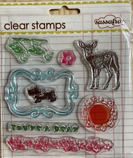 clear stamps tampon transparent Thème Enfant marque Sassafras