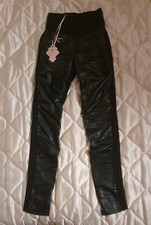 Legging bi matière simili