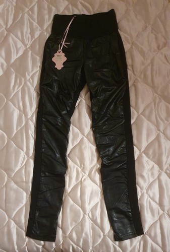 Legging matière simili - bi,