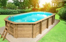 Piscine octogonale en bois h